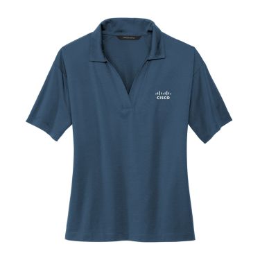  Core Stretch Jersey Polo - Blue (Women's)