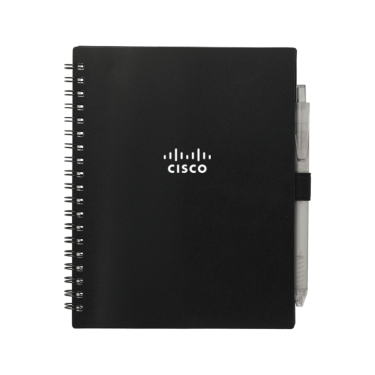  Core Spiral RPET Notebook - Black