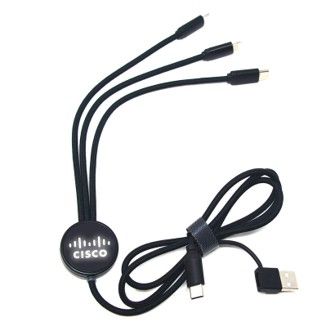  Core Firefly 3 in 1 Cable - Black