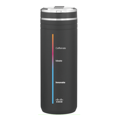 Caffeinate, Ideate, Innovate Tumbler - Black