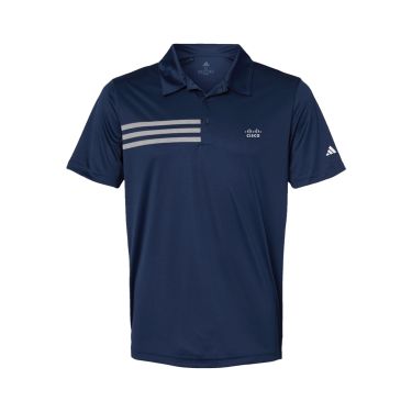  Core Adidas 3 Stripes Polo - Navy/White (Men's)